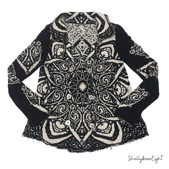 FREE PEOPLE Smitten Kitten Knit Jacket Cardigan L - Picture 3 of 15